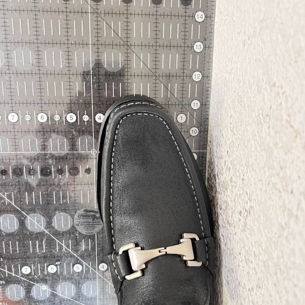 Allen Edmonds Fiesole Men Size 9.5D Waxed Suede Horse Bit Loafer Dress Shoes - Picture 15 of 15